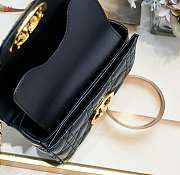 Dior Jolie Top Handle Black Bag 19x12x6cm - 5