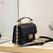 Dior Jolie Top Handle Black Bag 22x14x8cm - 4