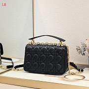 Dior Jolie Top Handle Black Bag 22x14x8cm - 3