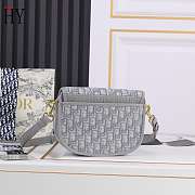 Dior Bobby Bag Gray Oblique 22cm - 5