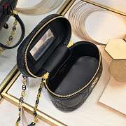 Dior Caro Vanity Case Black 16.5x8x9.5cm - 2