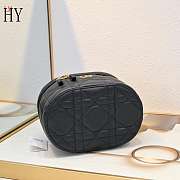 Dior Caro Vanity Case Black 20.5x12.8x13.5cm - 5