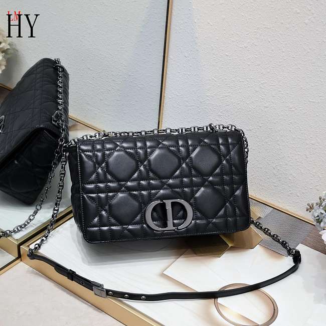  Dior Caro Bag Black Black 28cm - 1