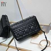  Dior Caro Bag Black Black 28cm - 3