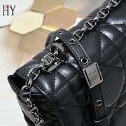  Dior Caro Bag Black Black 28cm - 2