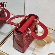 Lady Dior Patent Red Gold 20cm - 5