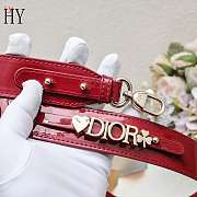 Lady Dior Patent Red Gold 20cm - 3