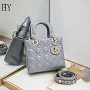 Lady Dior Patent Grey 20cm - 1