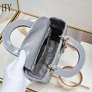 Lady Dior Patent Grey 20cm - 2