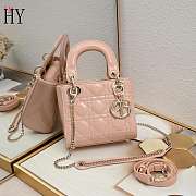 Lady Dior Patent Pink 17cm - 1