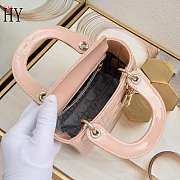 Lady Dior Patent Pink 17cm - 3