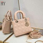 Lady Dior Patent Pink 20cm - 1