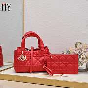 Dior Toujours Bag Red 23*15*15cm - 1