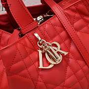 Dior Toujours Bag Red 28.5*19*21cm - 4