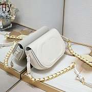 Dior CD Signature Oval Camera White Bag 21*6*12cm - 1