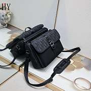 Dior 8 Black Oblique With Strap 26x18x6cm - 1