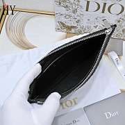 Dior A5 Pouch Black Oblique 26.5*17.5cm - 4