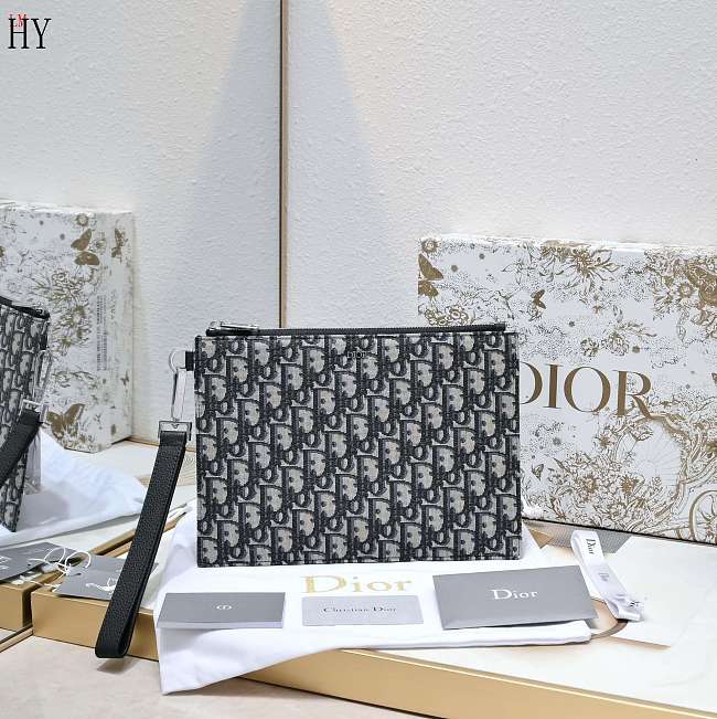 	 Dior A5 Pouch Oblique 26.5*17.5cm - 1