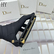 Dior Caro Dahlia Wallet Black 11.5 x 9 x 2cm - 4