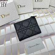 Dior Caro Dahlia Wallet Black 11.5 x 9 x 2cm - 2