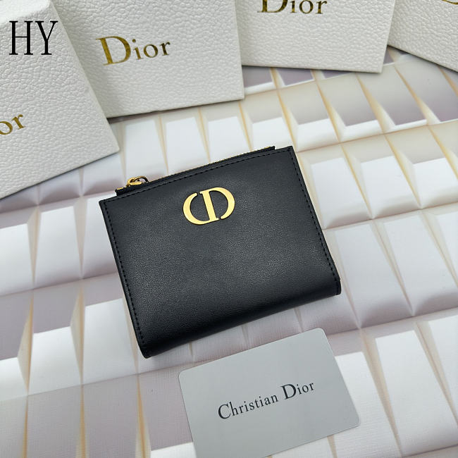 Dior Dahlia Wallet Black 11.5 x 9 x 2cm - 1