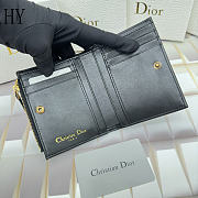 Dior Dahlia Wallet Black 11.5 x 9 x 2cm - 4