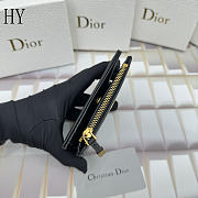 Dior Dahlia Wallet Black 11.5 x 9 x 2cm - 5