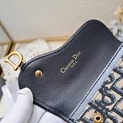 Dior Saddle Bloom Card Holder Oblique 10.5x7x3cm - 3