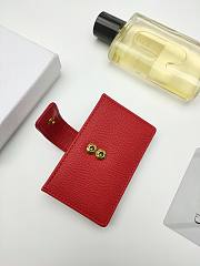 Dior 30 Montaigne 5-Gusset Card Holder Red 10.5*6*3cm - 2