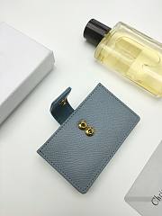 Dior 30 Montaigne 5-Gusset Card Holder Blue 10.5*6*3cm - 3