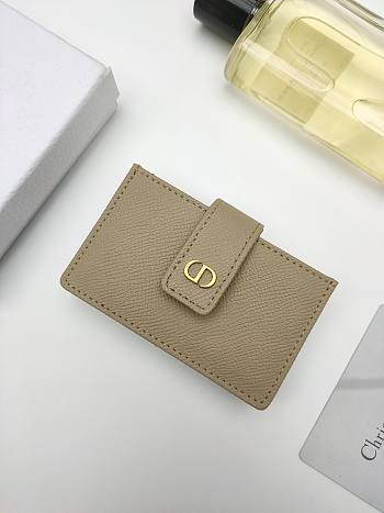 Dior 30 Montaigne 5-Gusset Card Holder Beige 10.5*6*3cm