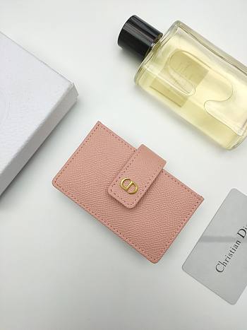 Dior 30 Montaigne 5-Gusset Card Holder Pink 10.5*6*3cm