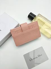 Dior 30 Montaigne 5-Gusset Card Holder Pink 10.5*6*3cm - 5