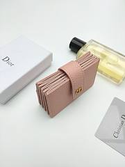 Dior 30 Montaigne 5-Gusset Card Holder Pink 10.5*6*3cm - 3