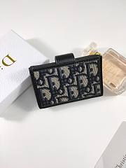 Dior 30 Montaigne 5-Gusset Card Holder Oblique 10.5*6*3cm - 3