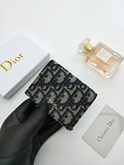 Dior Card Case Wallet Oblique 10*6.8*2cm - 5