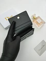 Dior Card Case Wallet Black Oblique 10*6.8*2cm - 4