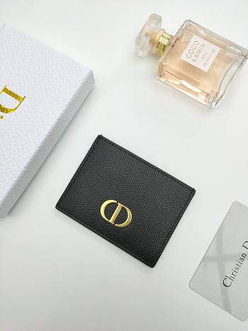 Dior 30 Montaigne Card Holder Black - 10*7.5cm