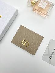 Dior 30 Montaigne Card Holder Beige - 10*7.5cm - 1