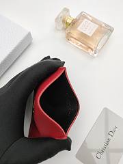 Dior 30 Montaigne Card Holder Red  10*7.5cm - 4