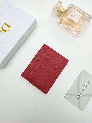 Dior 30 Montaigne Card Holder Red  10*7.5cm - 3