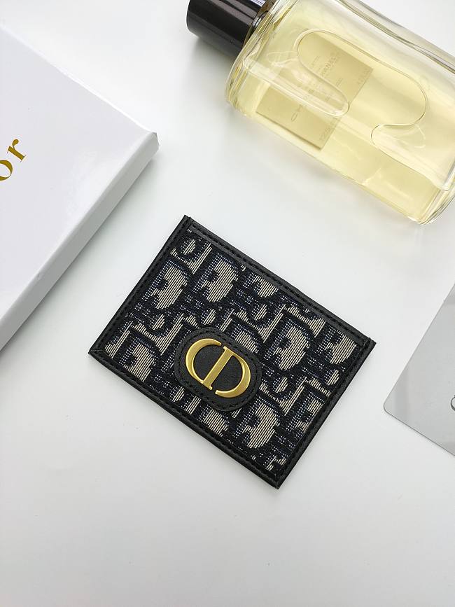 Dior 30 Montaigne Card Holder Oblique 10*7.5cm - 1