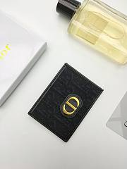 Dior 30 Montaigne Card Holder Black Oblique 10*7.5cm - 4