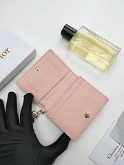 Lady Dior Bloom Card Holder Pink 10.5*7.5*2.5cm - 4