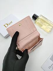 Lady Dior Bloom Card Holder Pink 10.5*7.5*2.5cm - 5