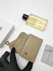 Dior Saddle Bloom Card Holder Beige 11*7.5*2.5cm - 4