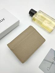 Dior Saddle Bloom Card Holder Beige 11*7.5*2.5cm - 3