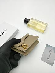 Dior Saddle Bloom Card Holder Beige 11*7.5*2.5cm - 2