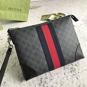 Gucci Black GG Supreme Web Clutch 30.5*24*4.5cm - 4