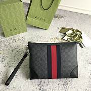 Gucci Black GG Supreme Web Clutch 30.5*24*4.5cm - 1